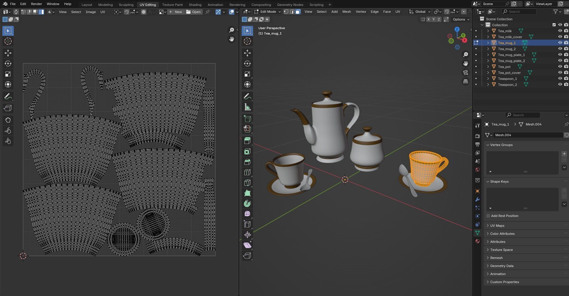 Tea set CG2 3D model_12