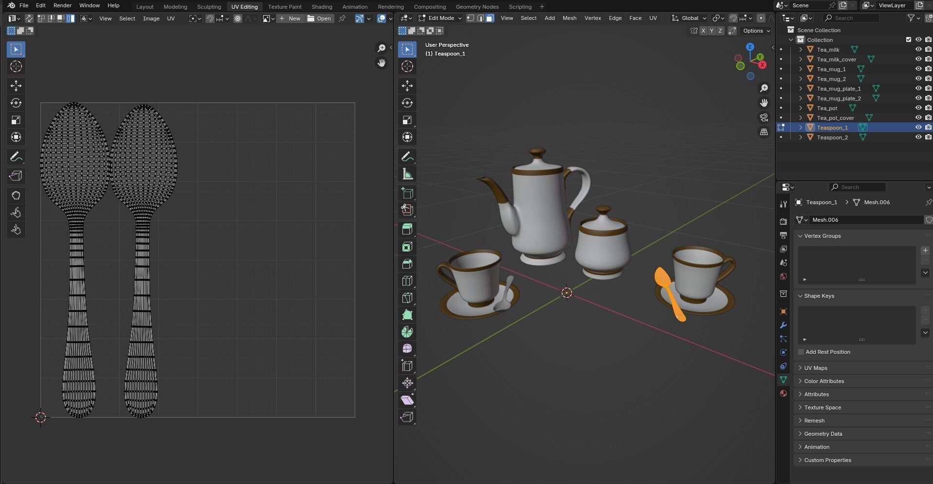 Tea set CG2 3D model_13