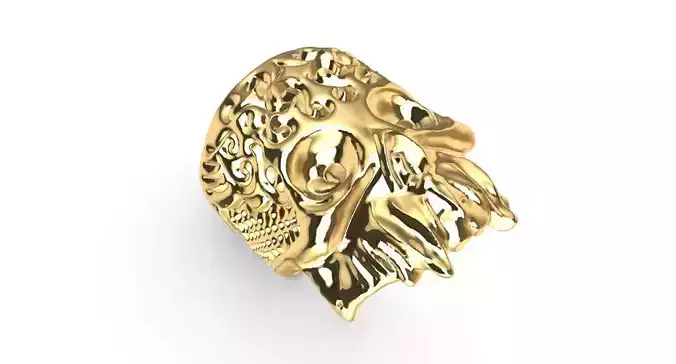 Exclusive customized Skull ring for 3Dprint