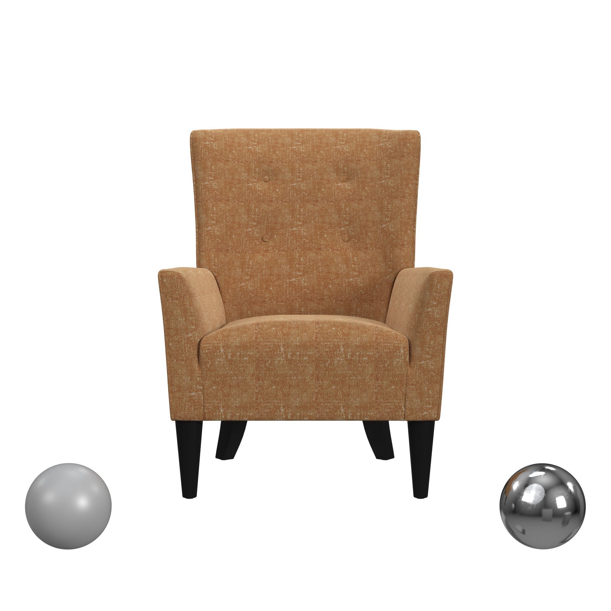 Carson Carrington Kourin Shelter High Back Wingback Chair 3D model_1