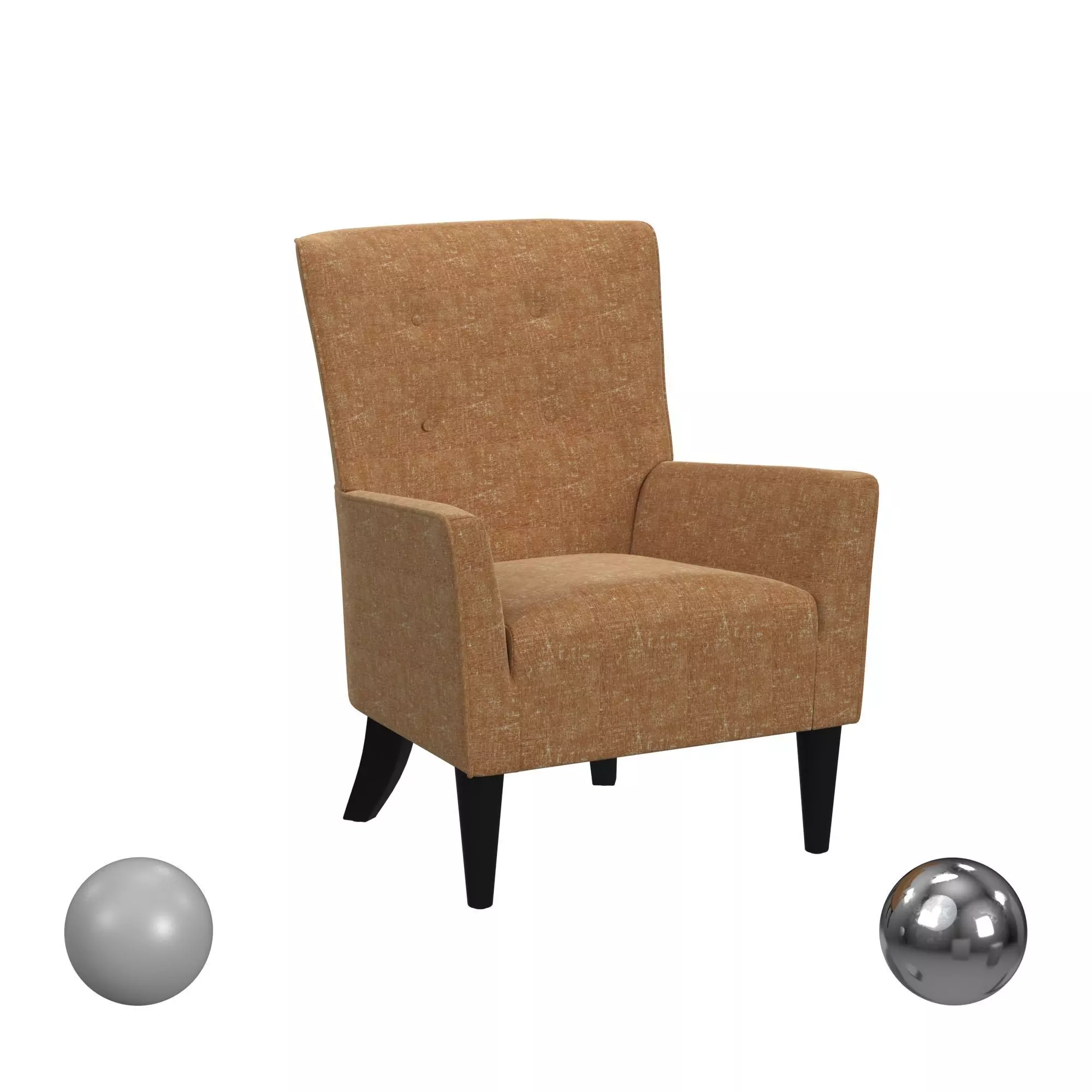 Carson Carrington Kourin Shelter High Back Wingback Chair 3D model_0