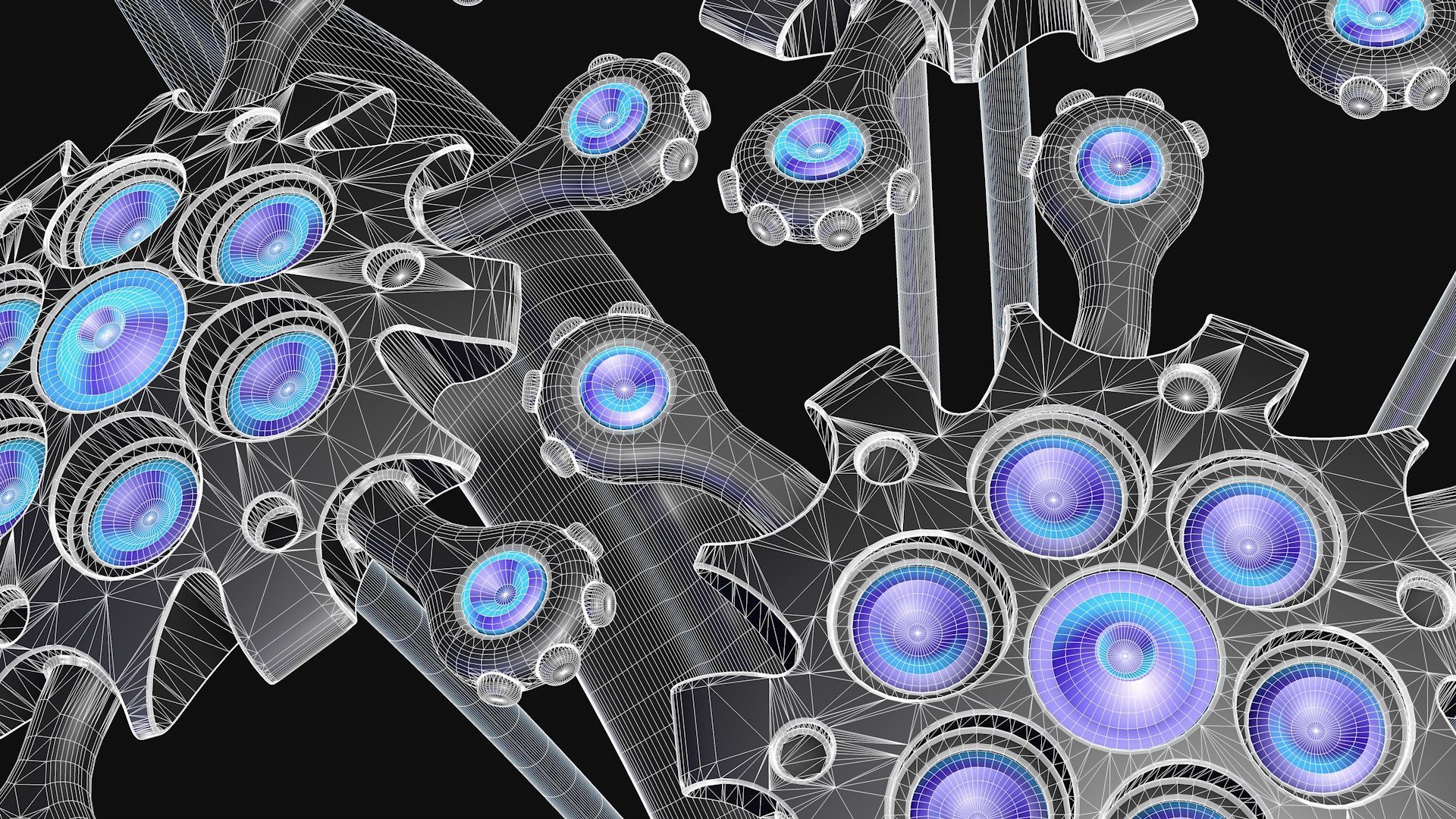 Robo flower 3D model_7