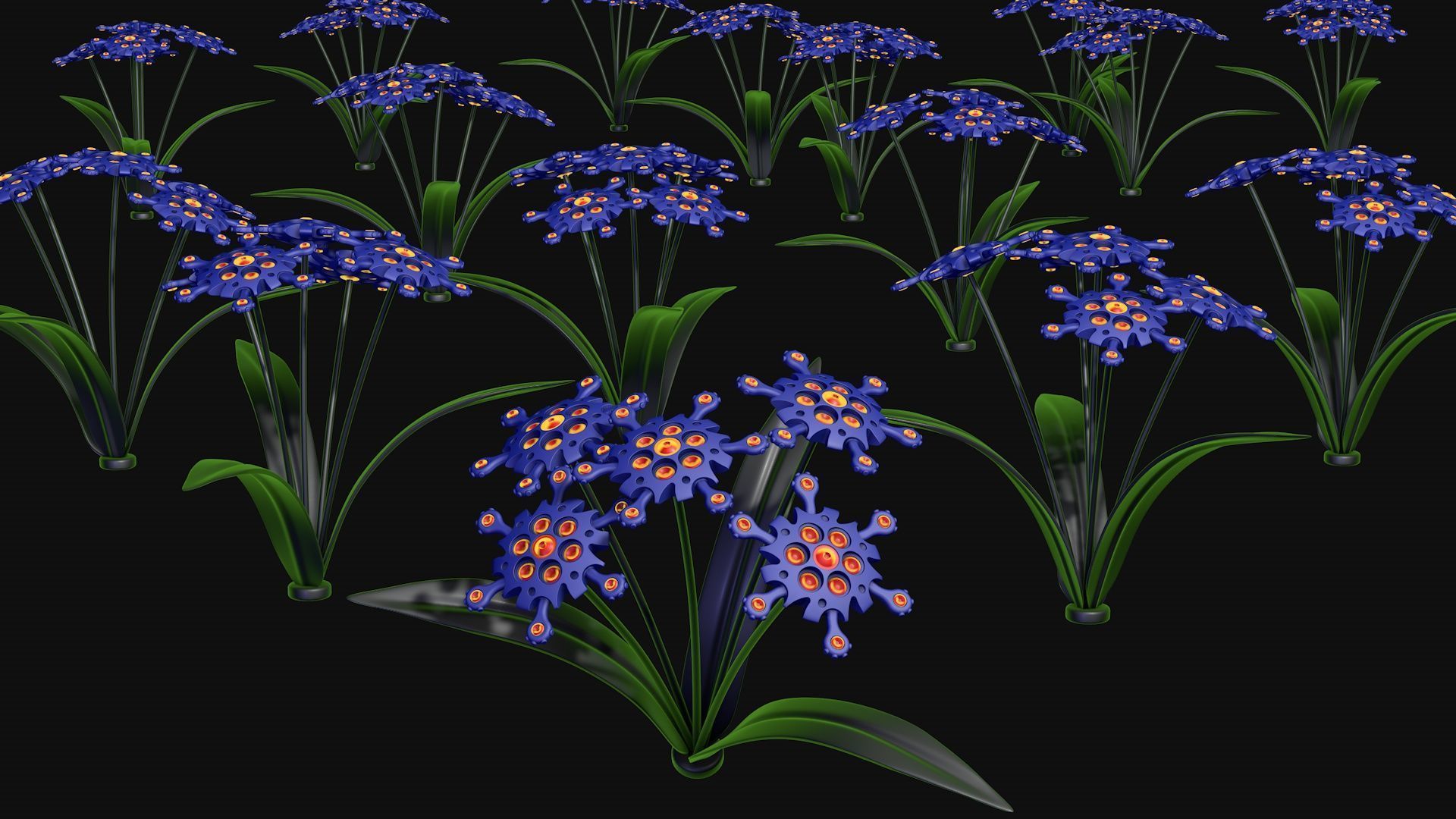 Robo flower 3D model_5