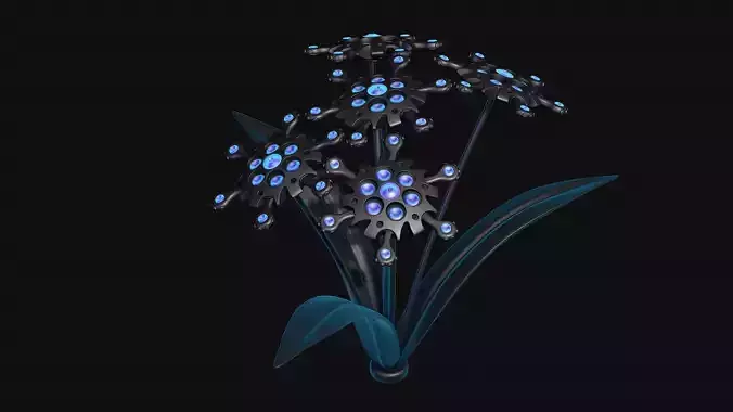 Robo flower 3D model