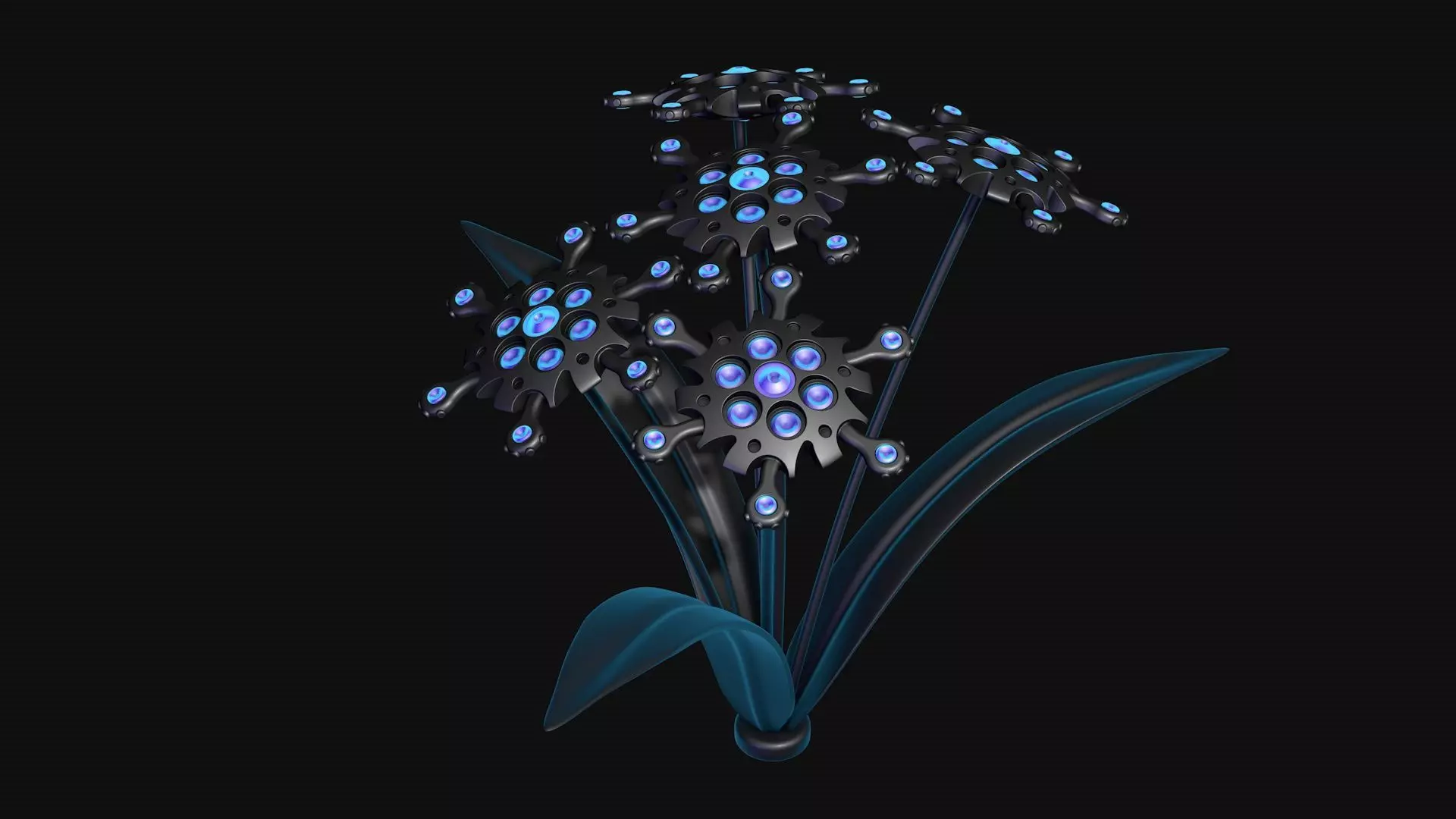 Robo flower 3D model_0