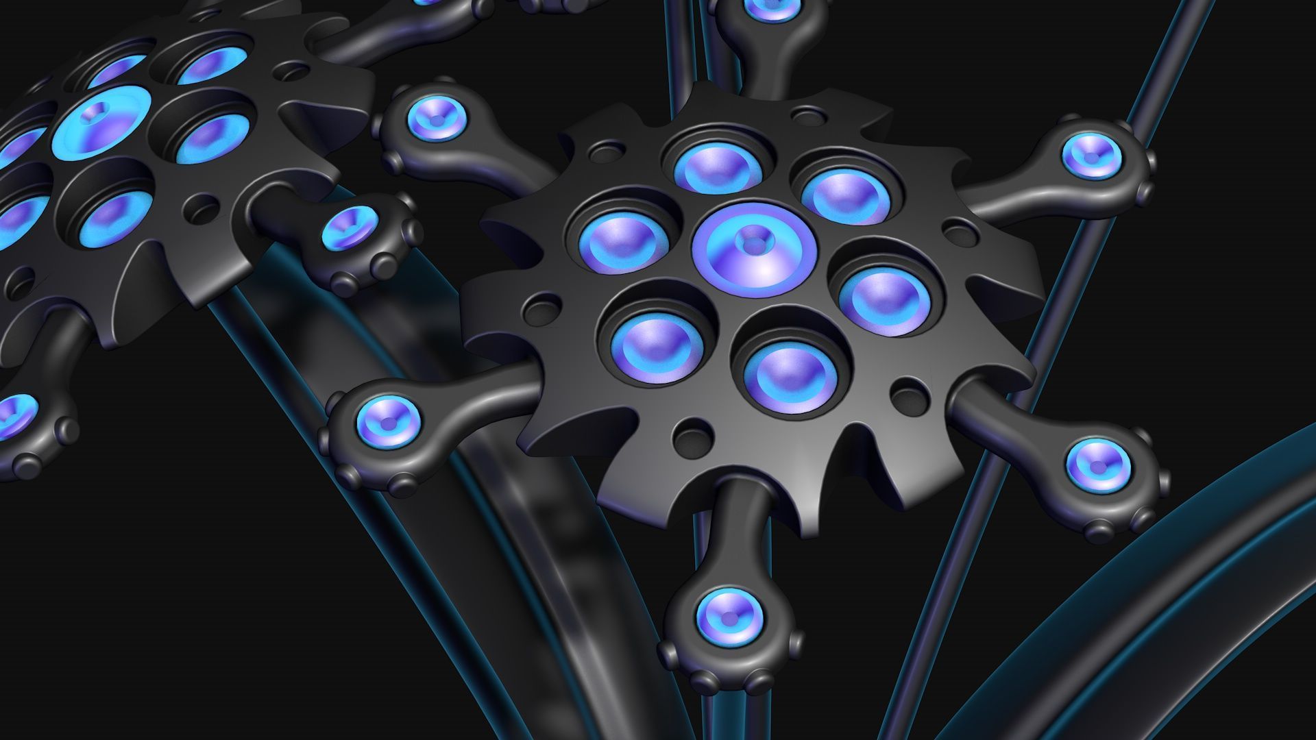 Robo flower 3D model_6