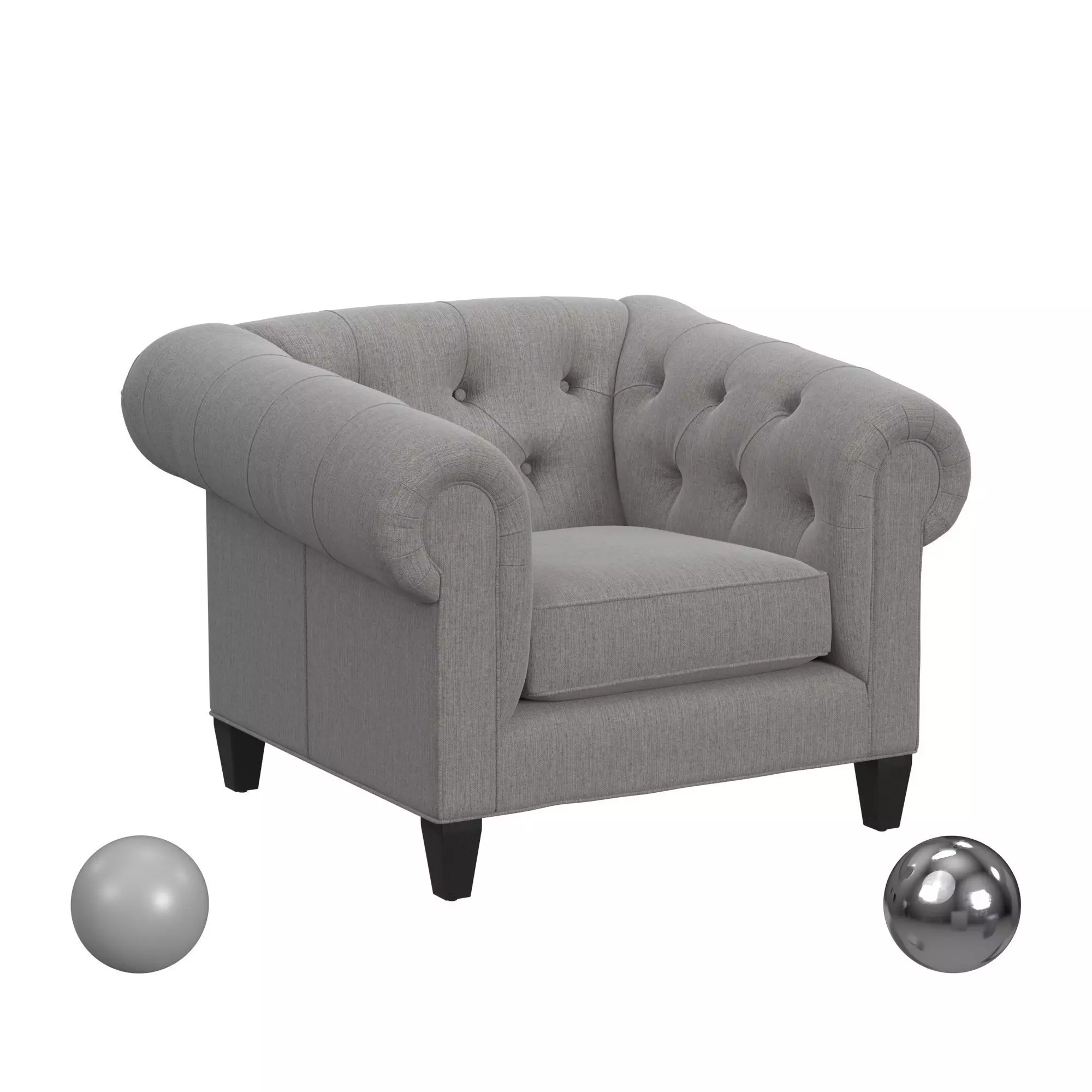 Chair - Author Granite By Hughes Furniture 3D model_0