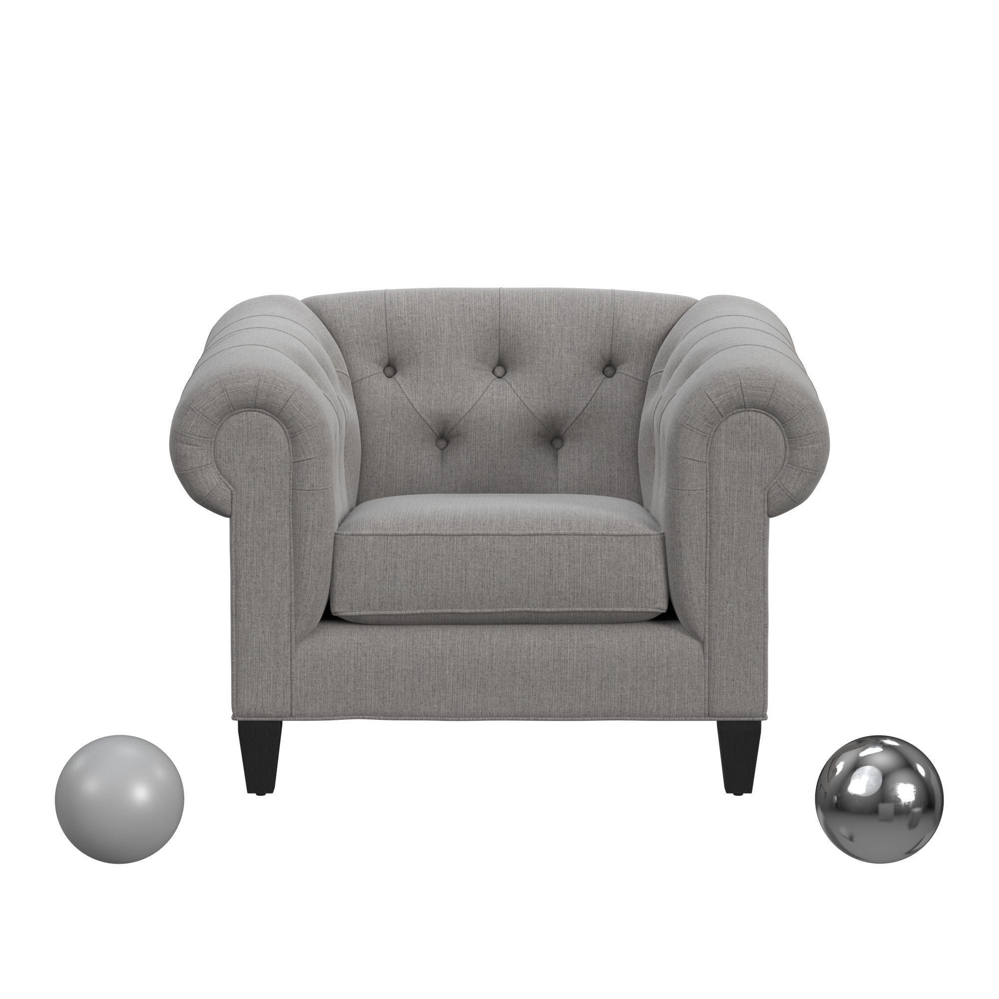 Chair - Author Granite By Hughes Furniture 3D model_1