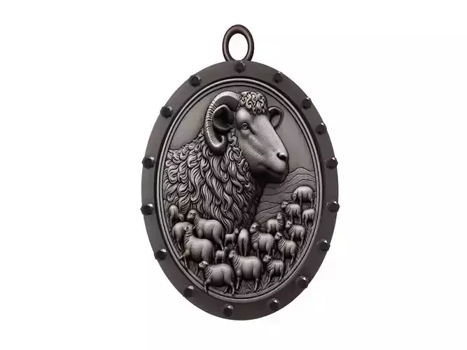 Sheep Animal Pendant
