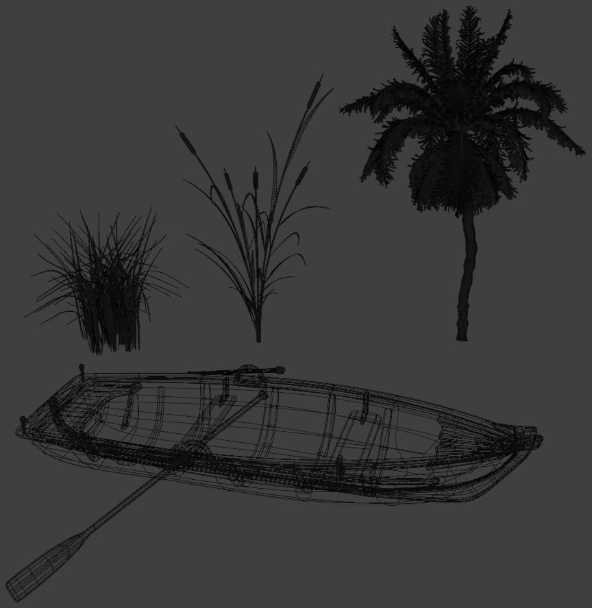 High-polly Egyptian Pyramids Pack 3D model_7