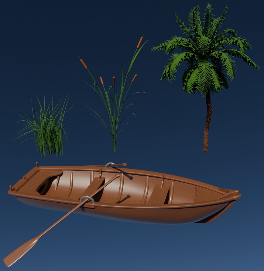 High-polly Egyptian Pyramids Pack 3D model_6