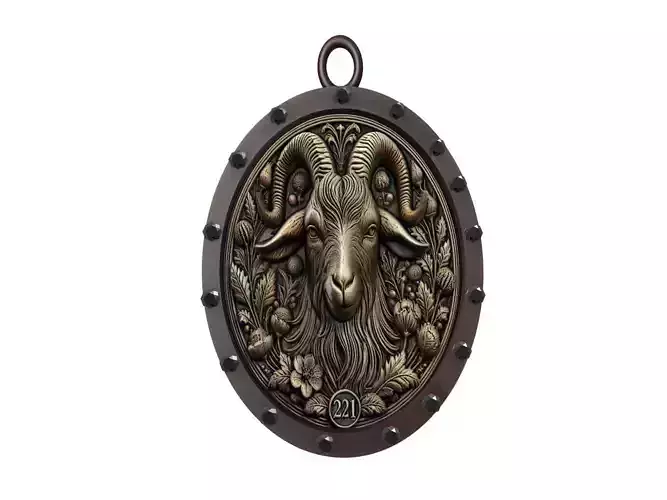 Goat Animal Pendant
