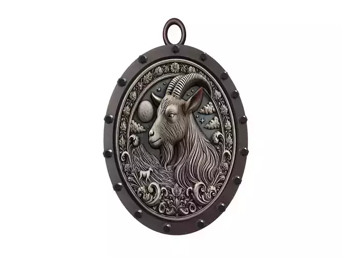 Goat Animal Pendant