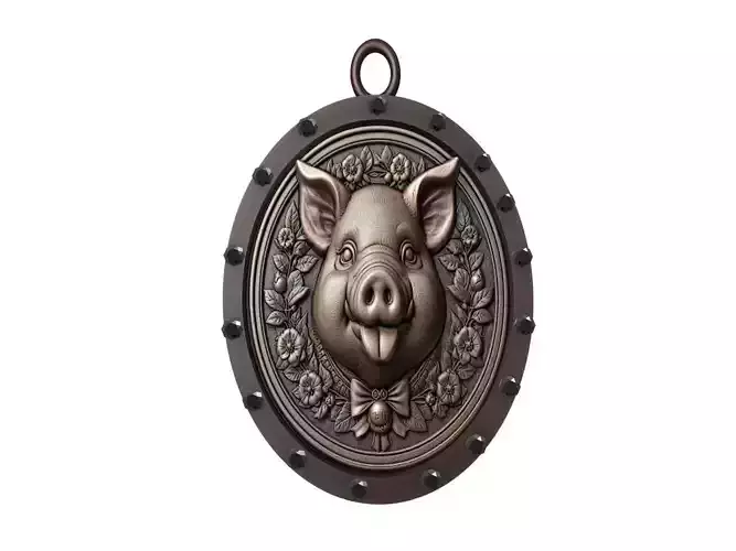 Pig Animal Pendant