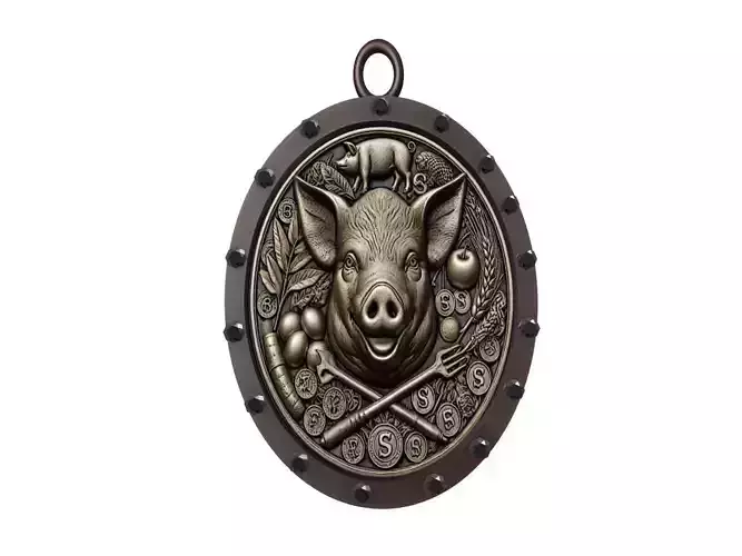 Pig Animal Pendant