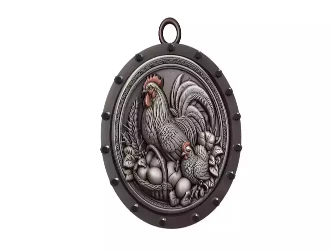 Chicken Animal Pendant