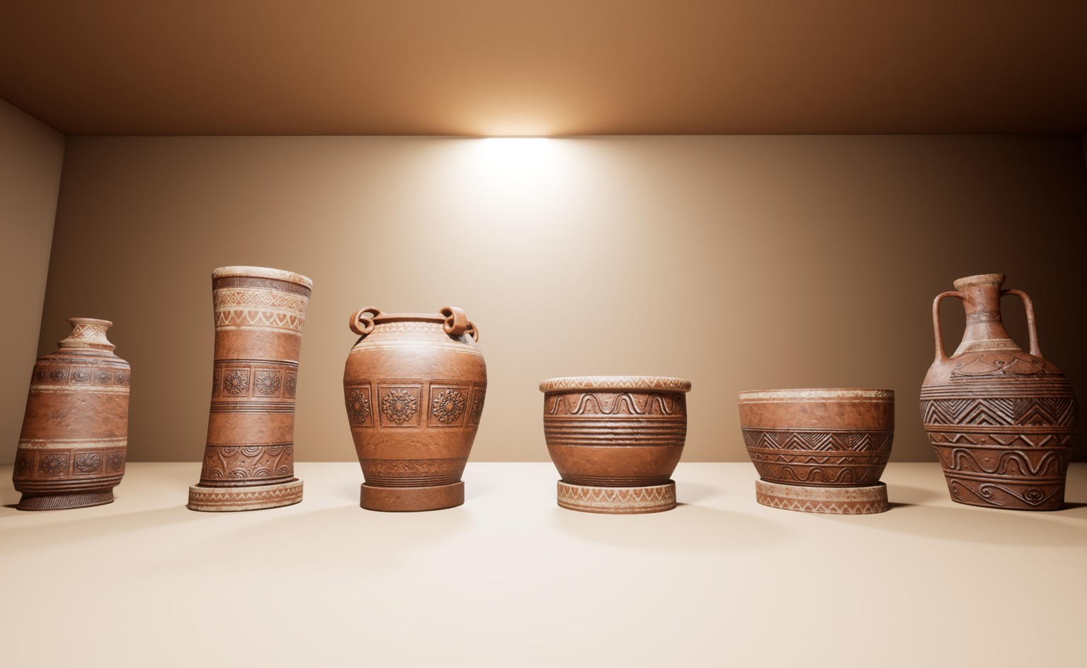 Arabic Pottery Low-poly 3D model_2