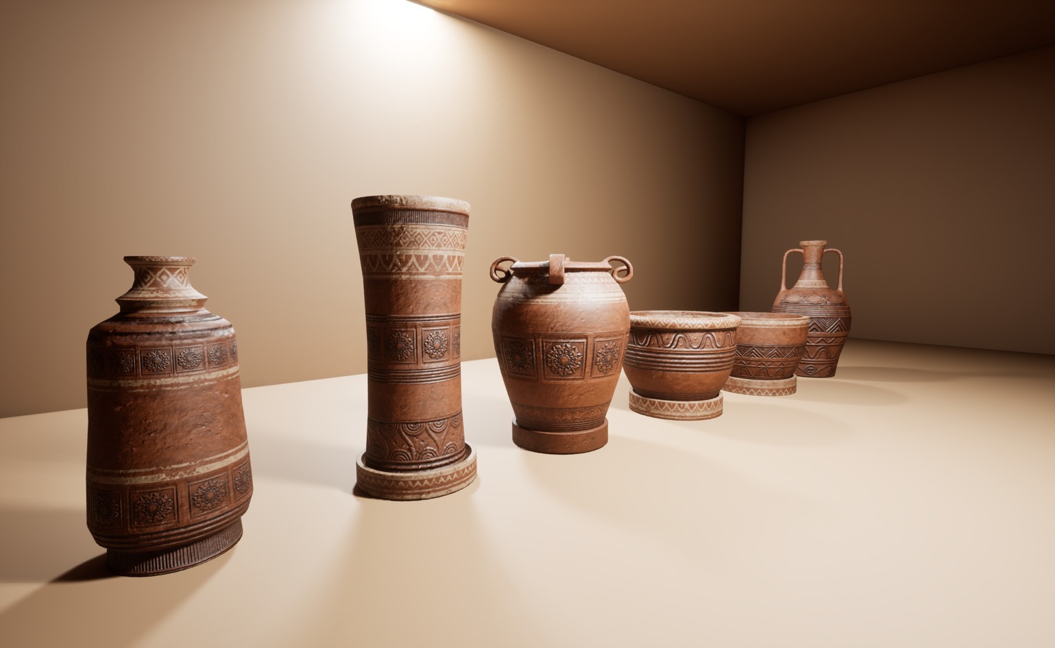 Arabic Pottery Low-poly 3D model_1