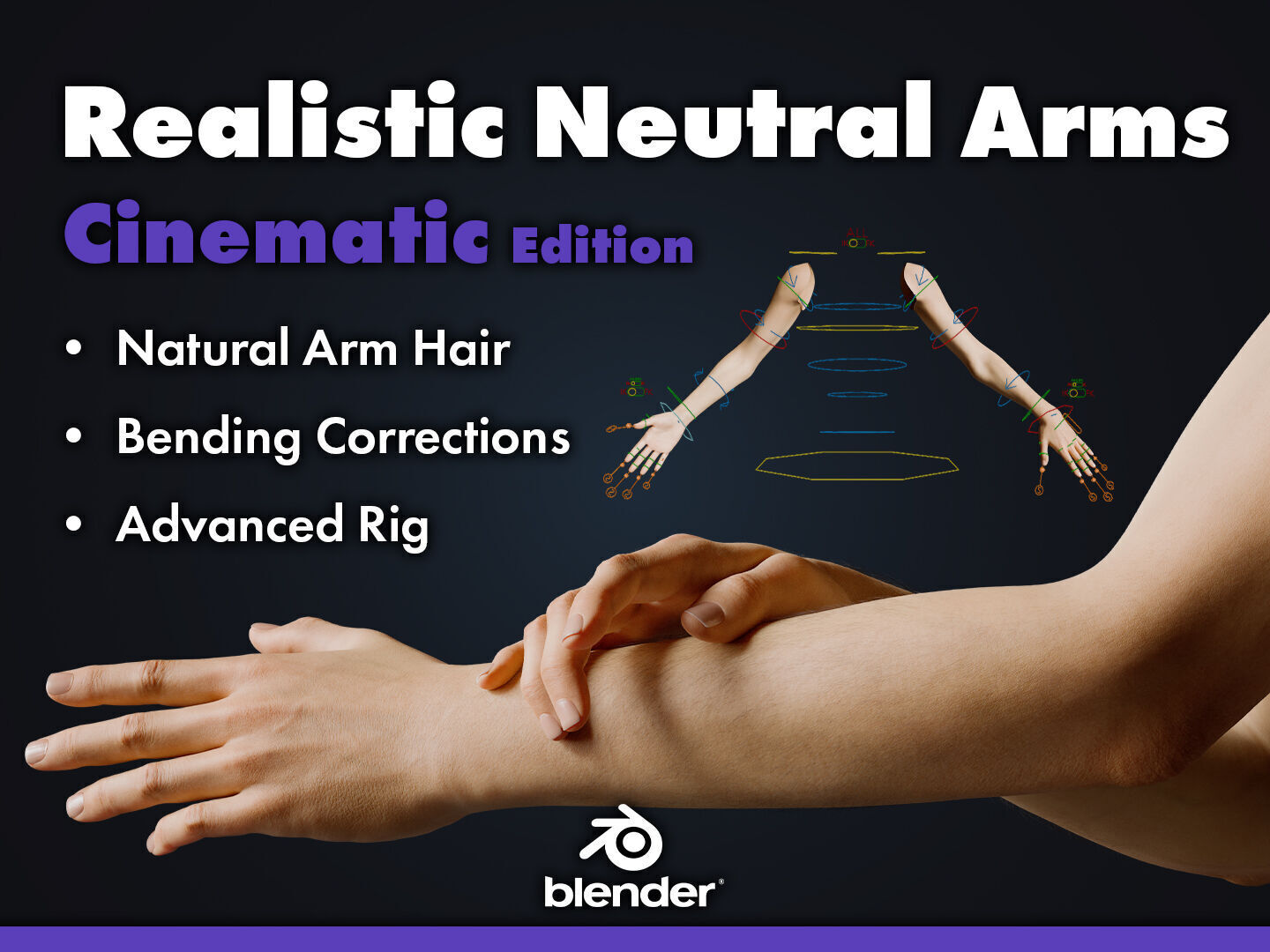 Realistic Neutral Arms - Cinematic Edition 3D model_0