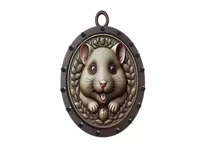Hamster Animal Pendant