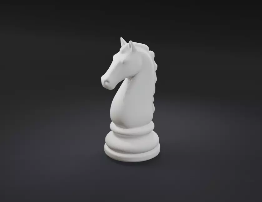 Horse Chess piece 3D print model_0