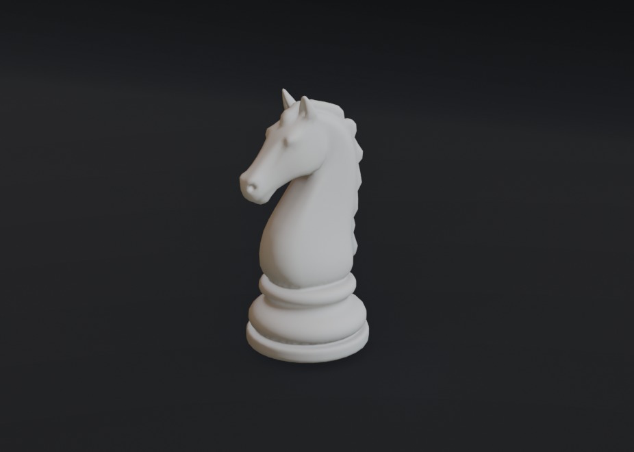 Horse Chess piece 3D print model_6