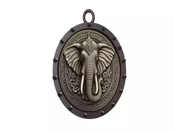 Elephant Animal Pendant