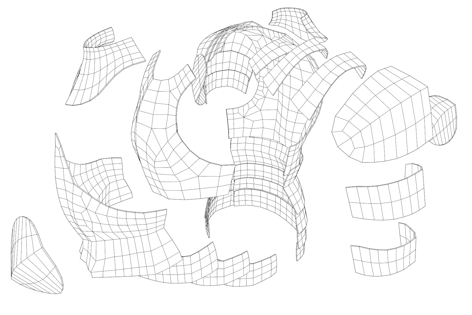 gothic inspired medieval fantasy armor Free low-poly 3D model_2