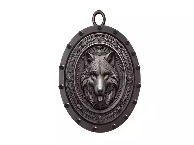 Wolf Animal Pendant