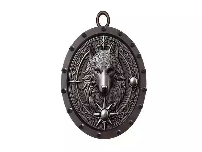 Wolf Animal Pendant