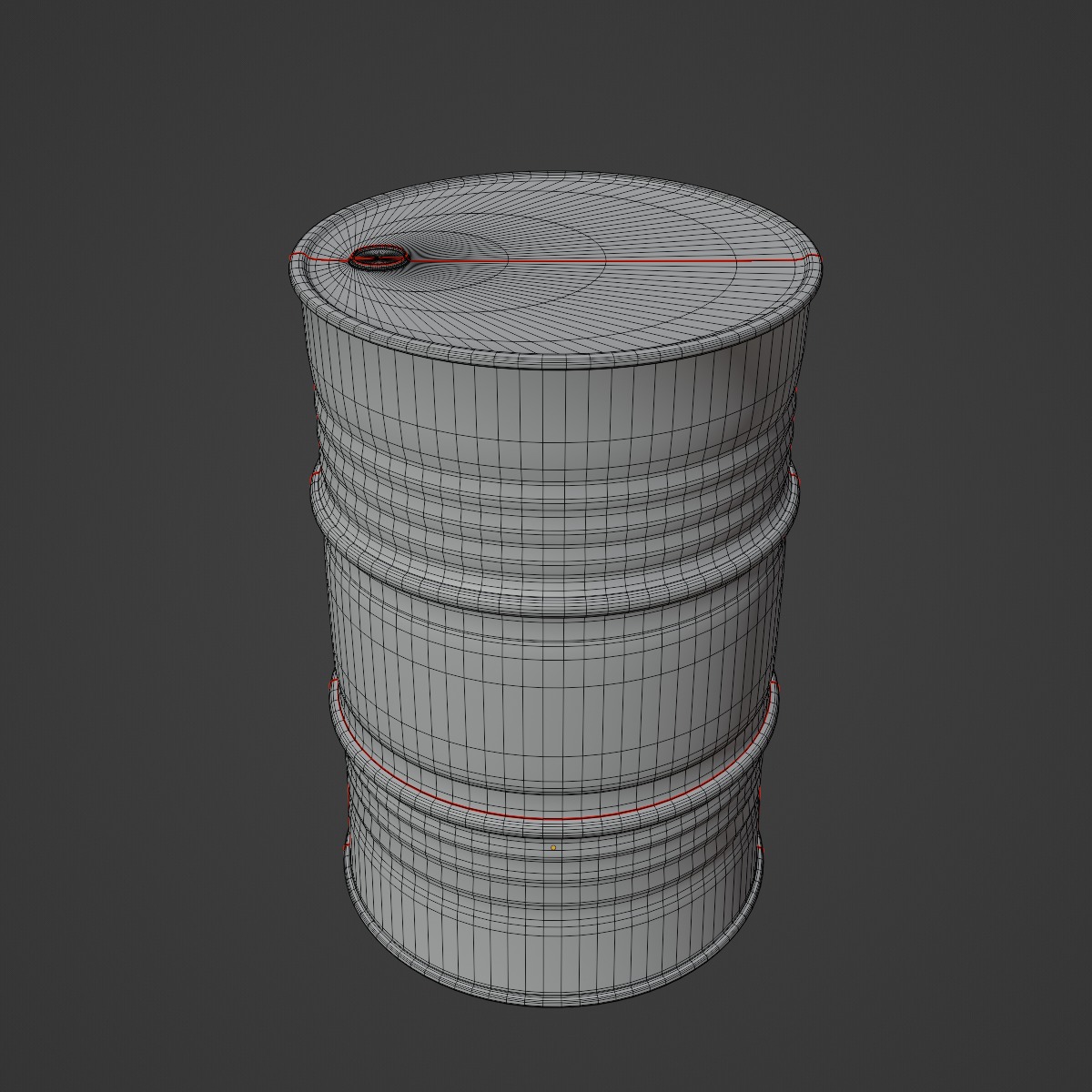 Steel Barrel Set 3D model_32