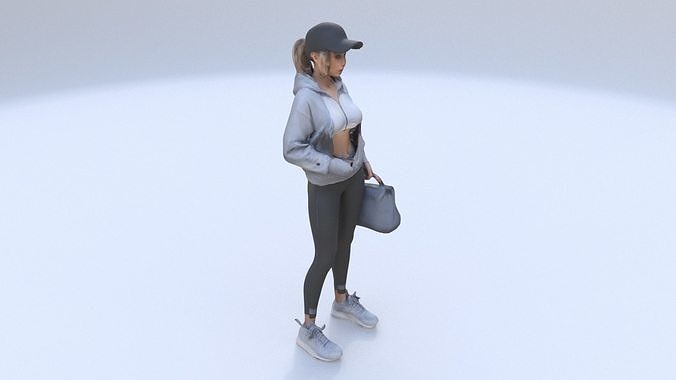 woman Athleisure 3D model