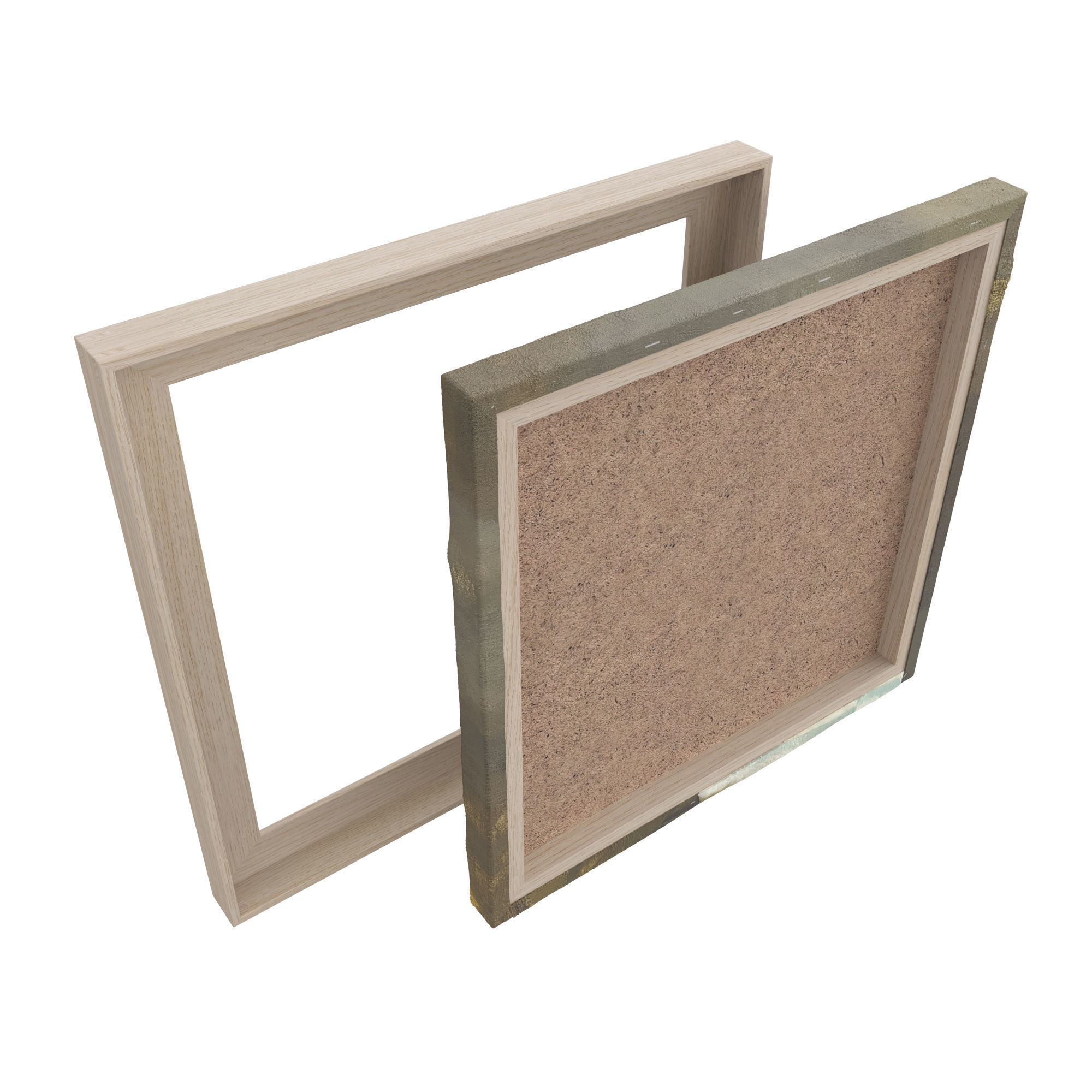 Abstract Painting Frame Set 05 3D model_5