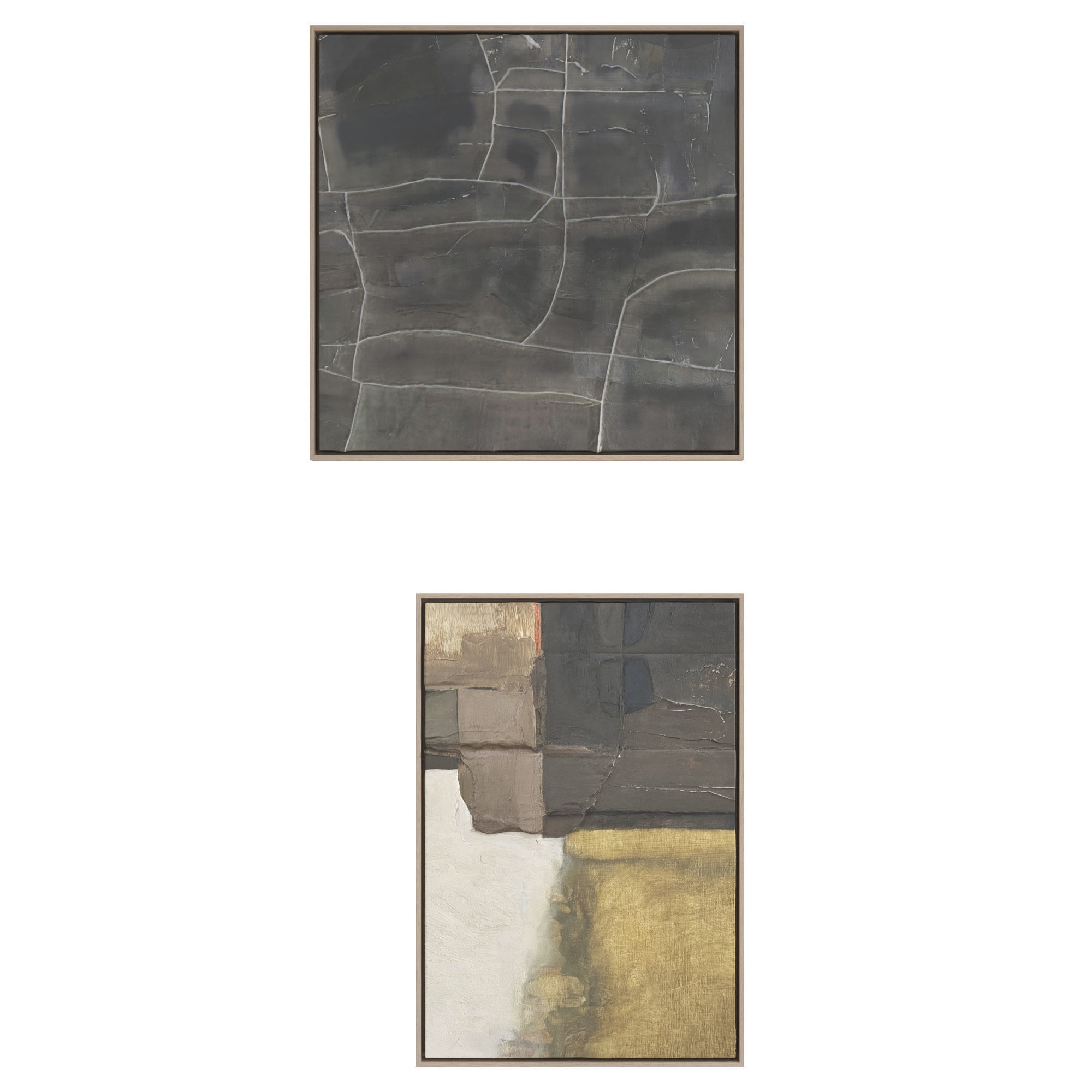 Abstract Painting Frame Set 05 3D model_1