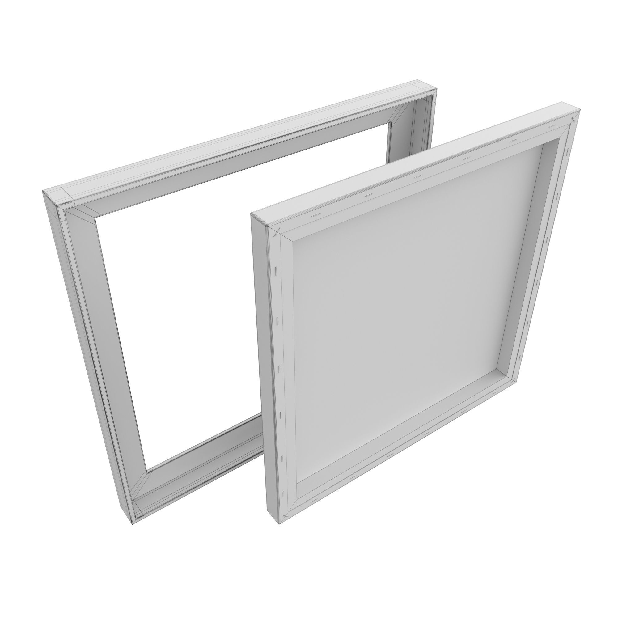 Abstract Painting Frame Set 05 3D model_6