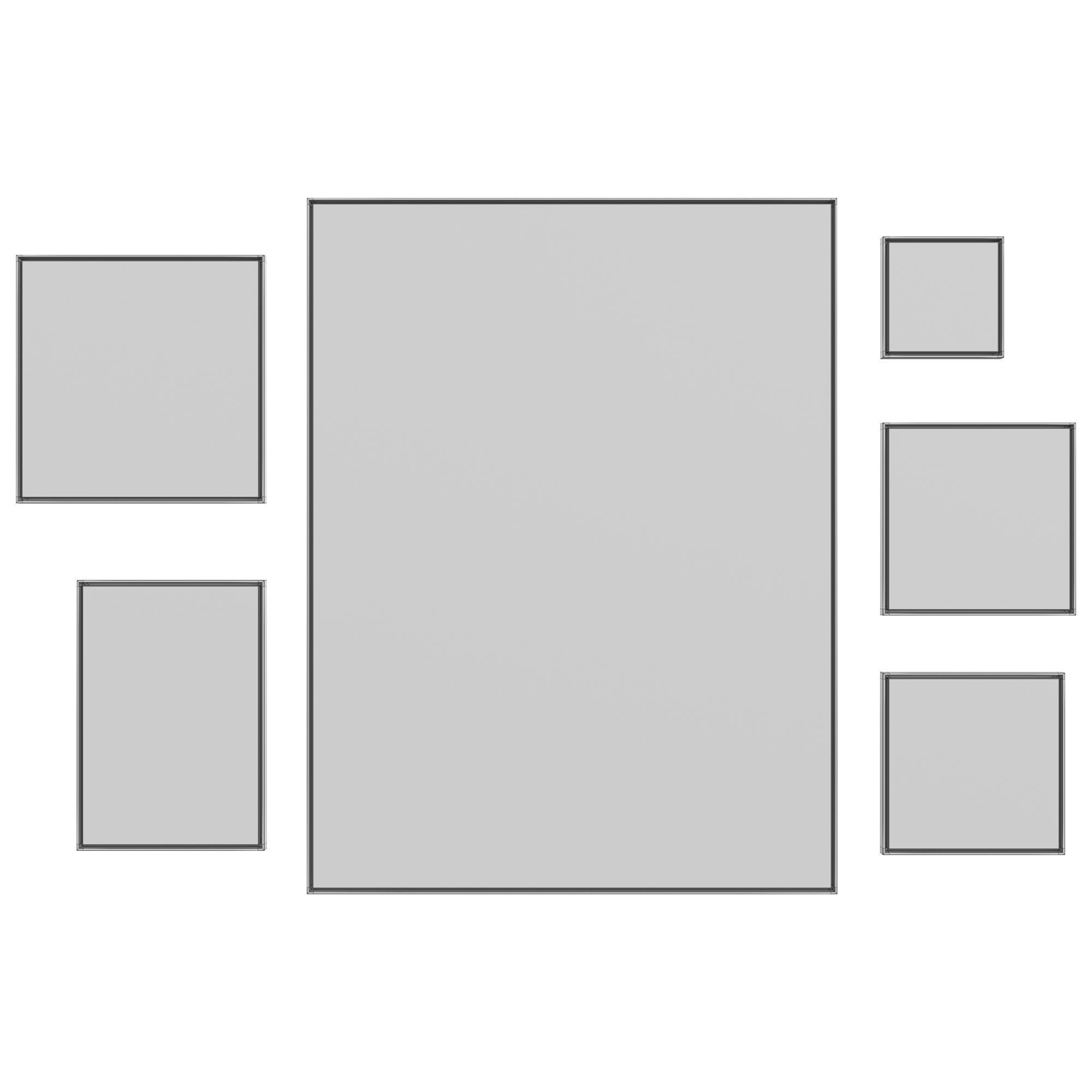 Abstract Painting Frame Set 05 3D model_8