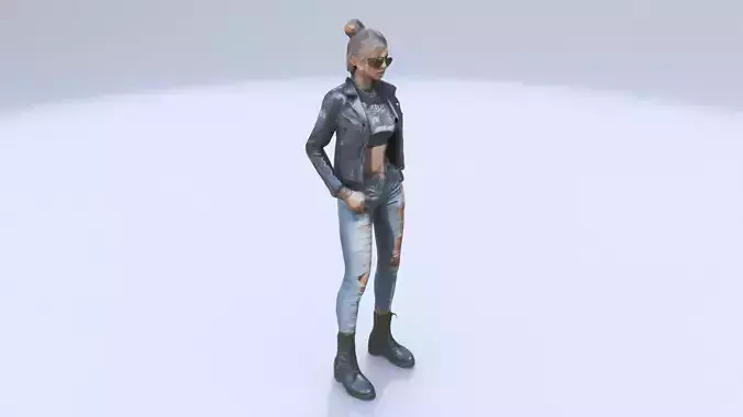 woman Edgy Street Style