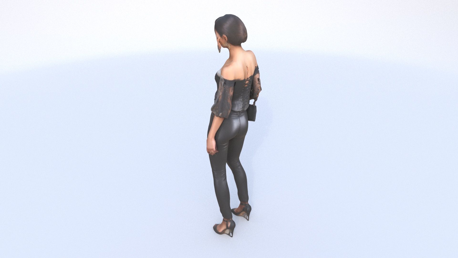 woman Evening Glam 3D model_3