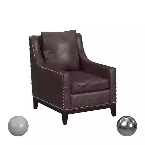 Safavieh Colton Antique Brown Club Chair