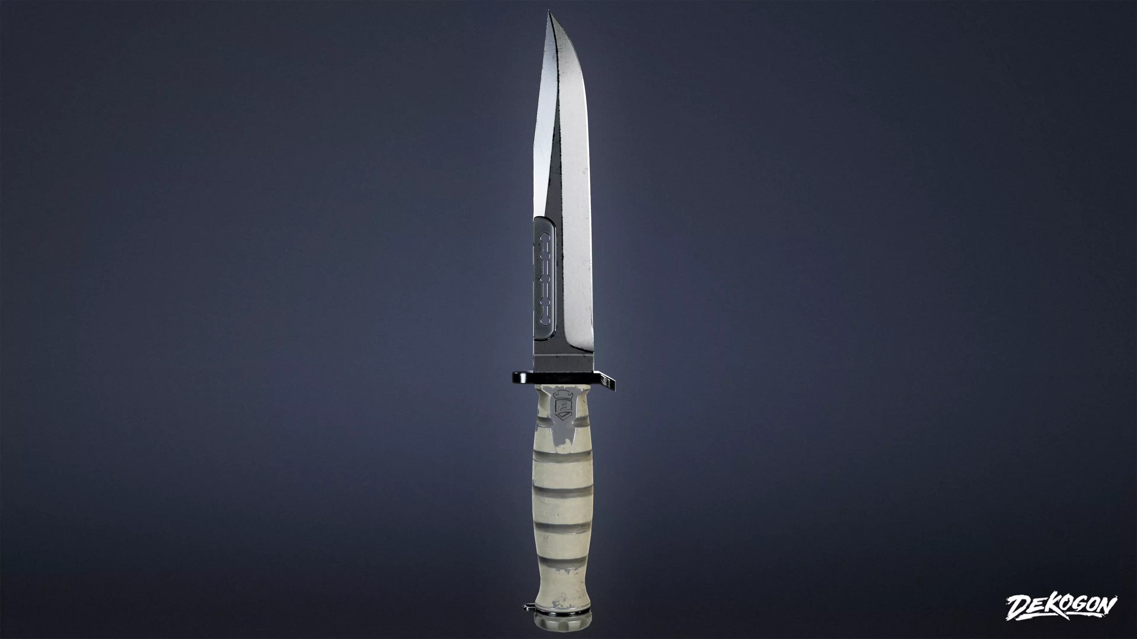 KNIVES - Knife Tactical 01 - LOW POLY Low-poly 3D model_0