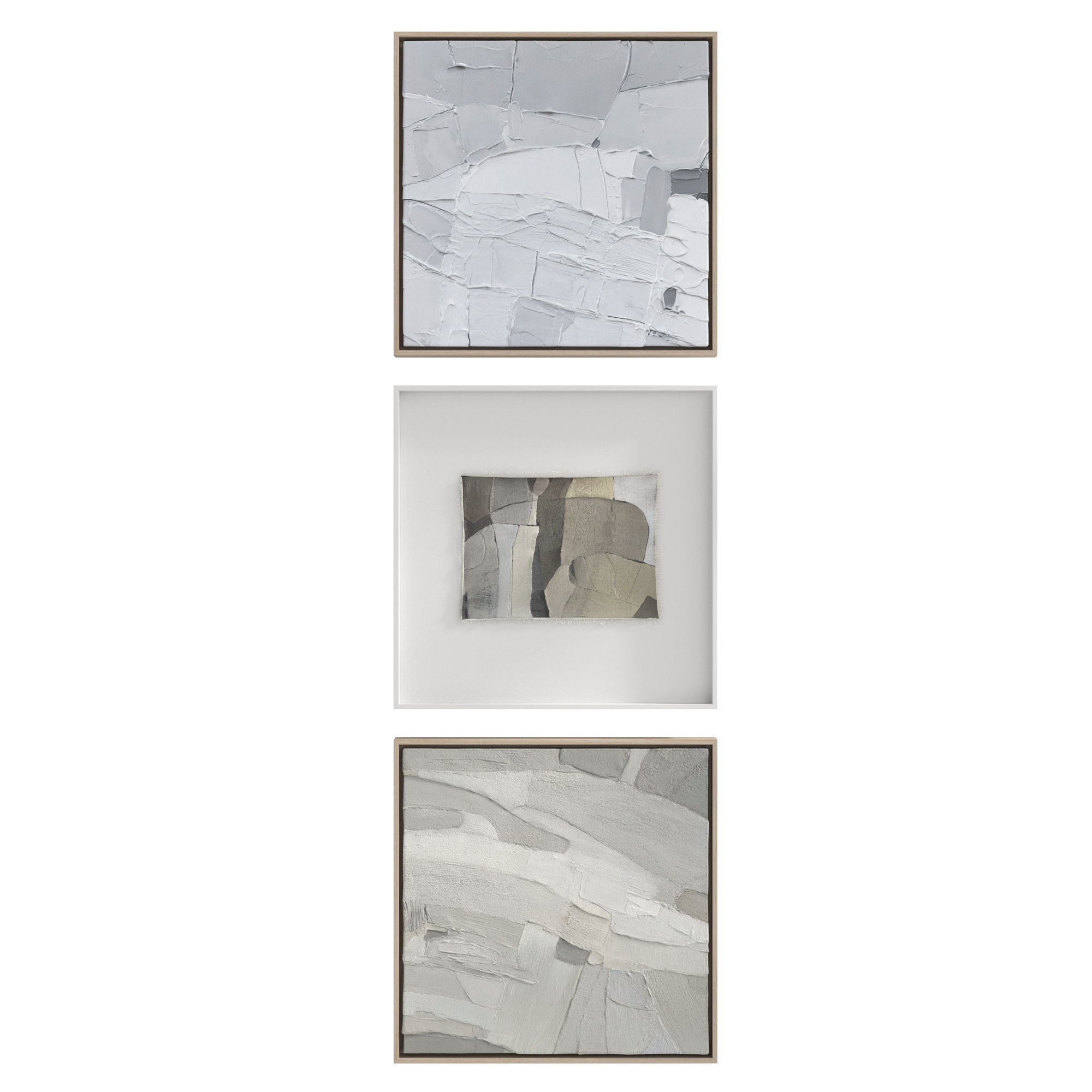 Abstract Painting Frame Set 06 3D model_3