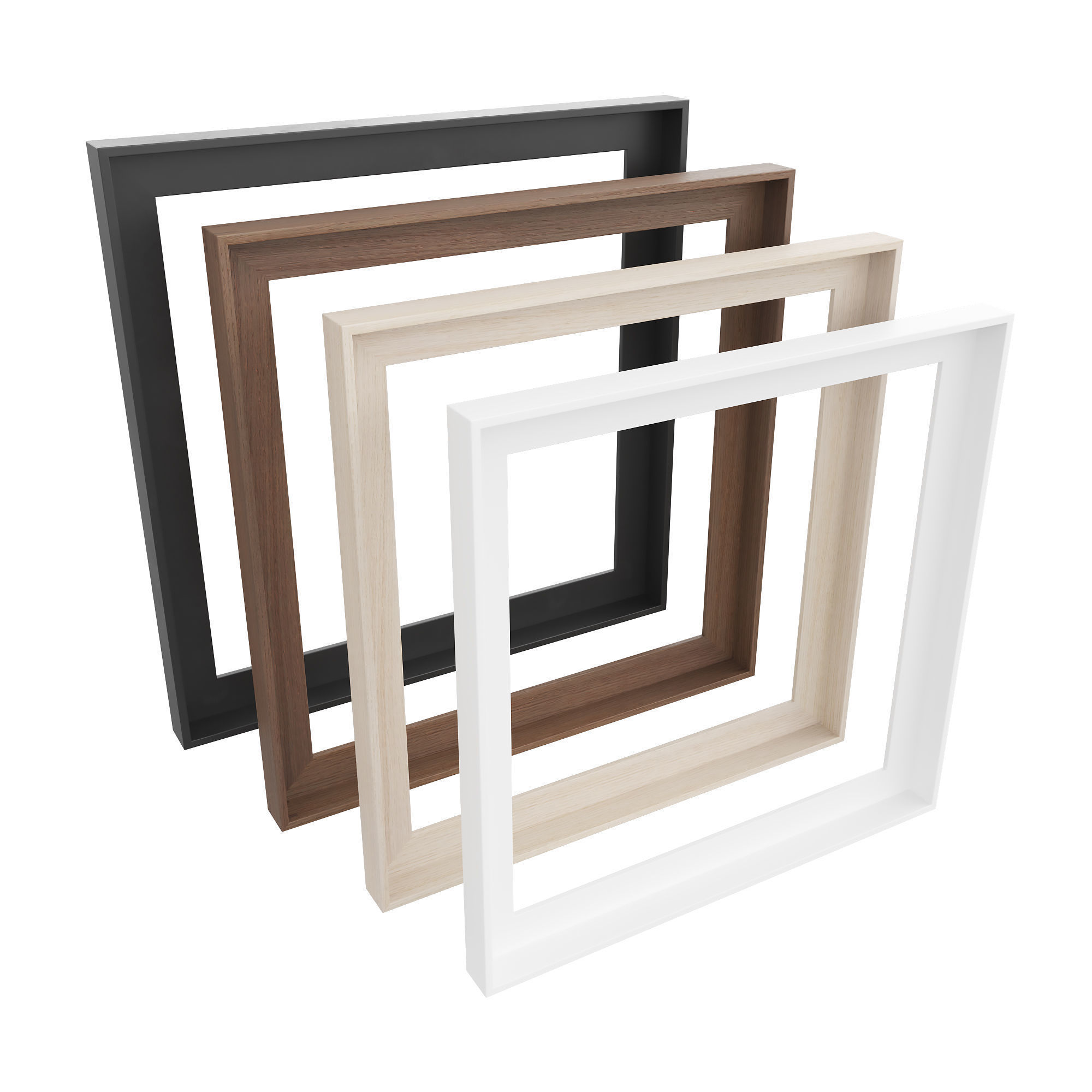 Abstract Painting Frame Set 06 3D model_7