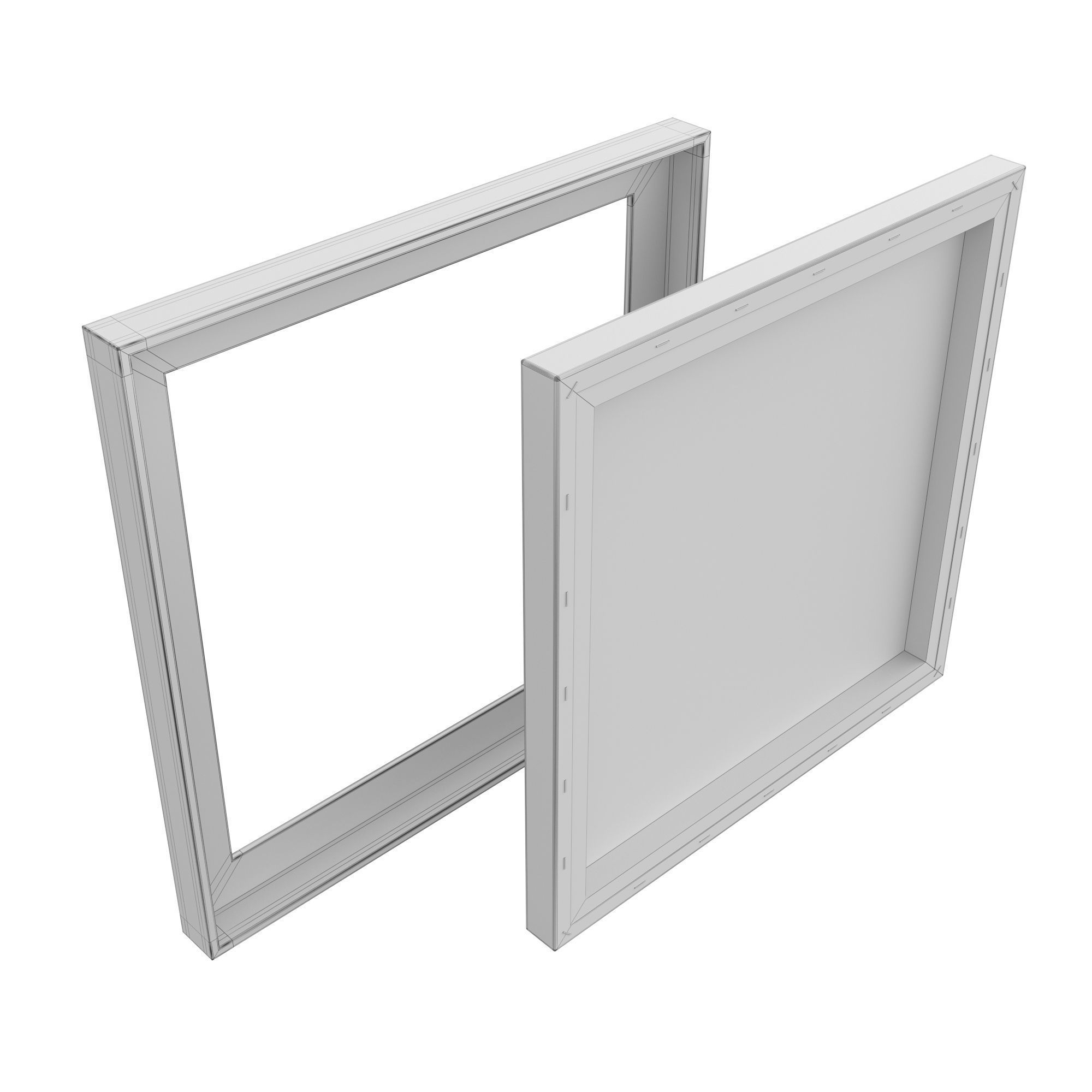 Abstract Painting Frame Set 06 3D model_6