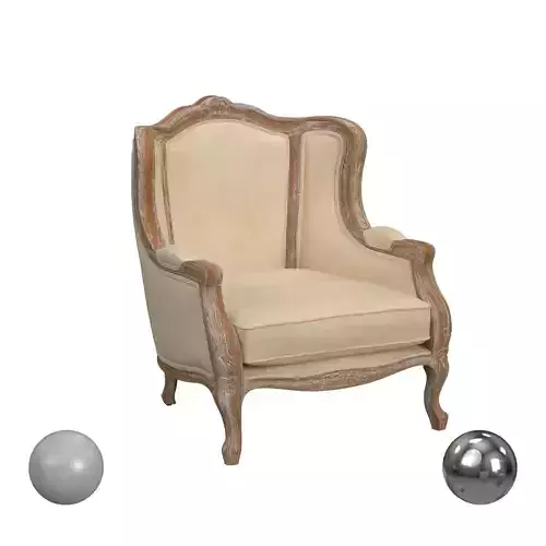 Safavieh Fallon Linen Wing Chair