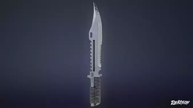 KNIVES - Knife Tactical 02 - LOW POLY
