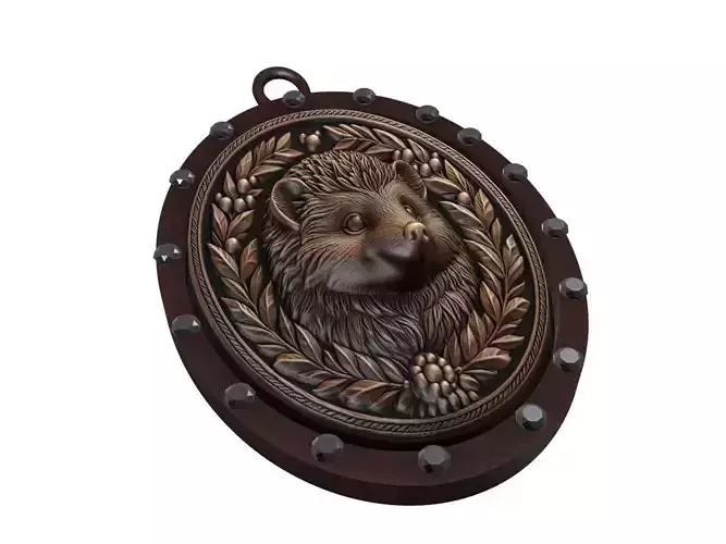 Hedgehog Animal Pendant
