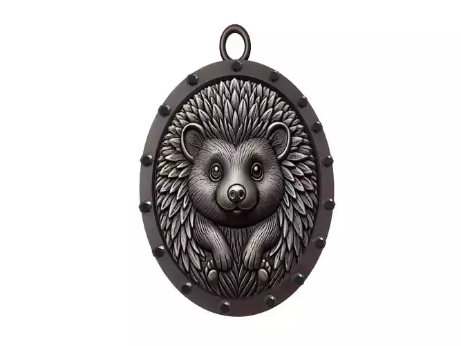 Hedgehog Animal Pendant