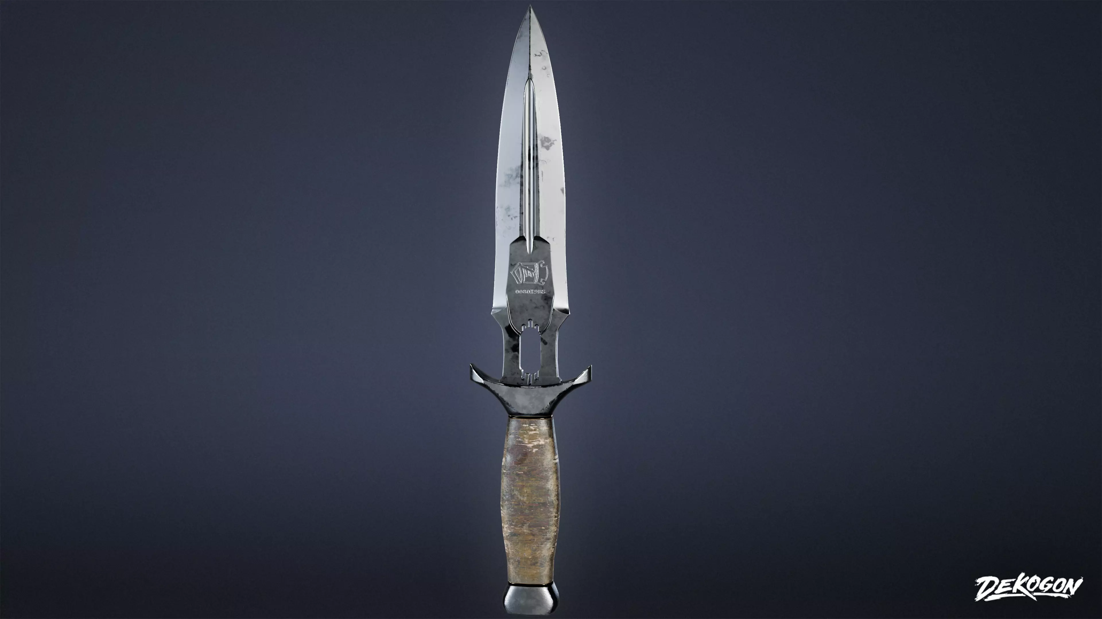 KNIVES - Knife Tactical 03 - LOW POLY Low-poly 3D model_0