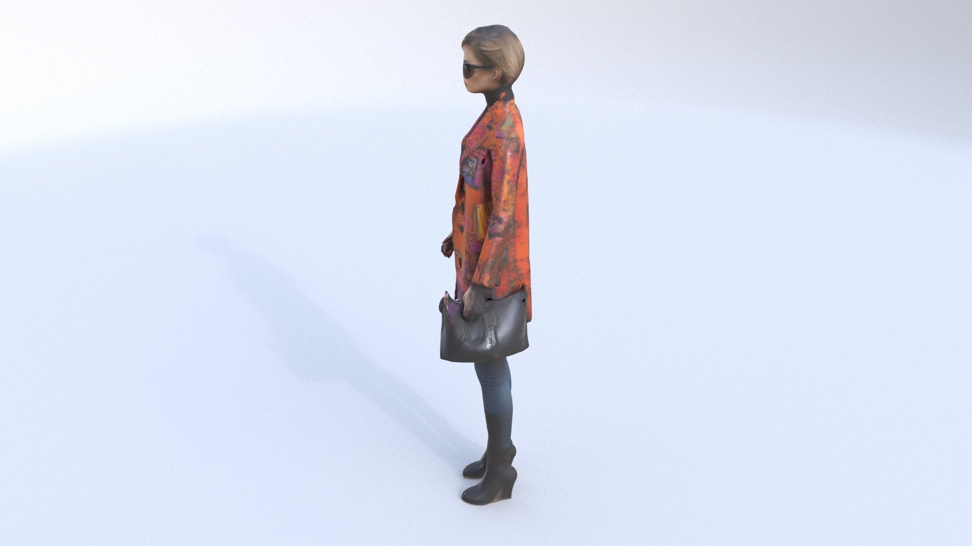 woman Statement Outerwear 3D model_2