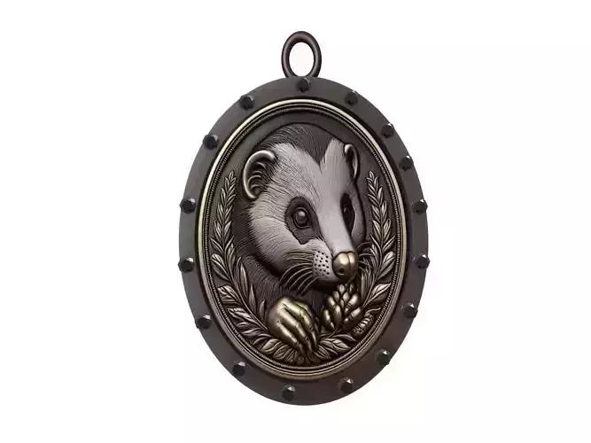 Skunk Animal Pendant